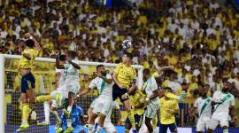 Cristiano Ronaldo en el partido de su equipo marcando el tanto