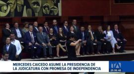 La Asamblea Nacional posesionó oficialmente a Caicedo como vocal principal y presidenta del organismo; la nueva titular asegura que su gestión se basará en la independencia frente a presiones externas.