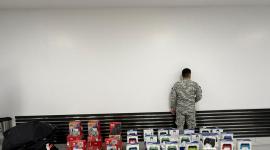 Los artículos se camuflaban en seis maletas de viaje