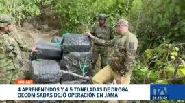 En una operación conjunta entre las Fuerzas Armadas de Ecuador y Estados Unidos, se ejecutó un golpe contundente contra el narcotráfico en el norte de la provincia, desarticulando un cargamento masivo.