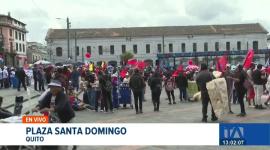 Colectivos se movilizaron por las calles de Quito para conmemorar el Día Internacional de los Trabajadores. Piden respeto a sus derechos y seguridad social. Un reportaje de Fausto Yépez
