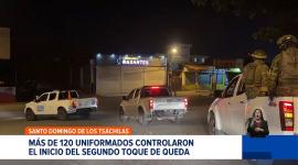 Autoridades de la provincia reportaron 7 aprehendidos por incumplir la restricción de movilidad en la primera noche. Un reportaje de Karen Caguano