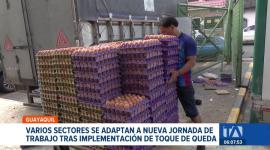 Los centros de abasto y la Terminal Terrestre Jaime Roldós Aguilera modificaron sus jornadas para cumplir con la restricción de movilidad. Un reportaje de Ricardo Cruzatty