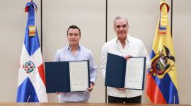 El presidente Daniel Noboa se reunió con su homólogo de República Dominicana, Luis Abinader, en Punta Cana,