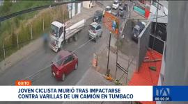Un joven de 25 años perdió la vida en el sector de Tola Chica al chocar contra varillas metálicas que sobresalían de un vehículo pesado. Un reportaje de Gustavo Jaramillo