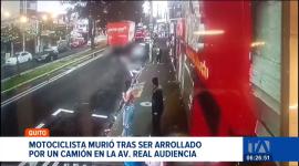 El conductor perdió el control de su moto en la Av. Real Audiencia y fue arrollado por un camión que circulaba por la zona. Un reportaje de Pablo Guerra