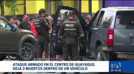 Un nuevo hecho violento conmocionó a Guayaquil. Sujetos armados interceptaron un automotor, dejando tres fallecidos y dos heridos. Un reportaje de Jazmín Solís
