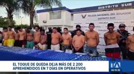 Los ministerios del Interior y Defensa presentaron cifras oficiales sobre las intervenciones en 9 provincias y 3 cantones por el toque de queda. Un reportaje de Jazmín Solís