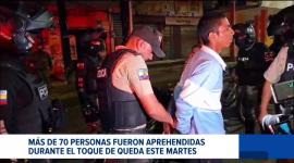 De los arrestados, 54 incumplieron la restricción de movilidad; los operativos nocturnos ya muestran un impacto directo en el movimiento de zonas turísticas y comerciales del país.