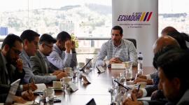 El ministro Roberto Luque se reunió con transportistas este martes 12 de mayo de 2026.