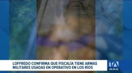 El Ministro de Defensa confirmó que las armas utilizadas para abatir a tres miembros de una facción delictiva ya están bajo custodia judicial. Un reportaje de Carlos Sacoto