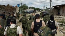 Más de mil militares y policías están desplegados por Puerto Bolívar, en Machala, provincia de El Oro, desde este 14 de mayo de 2026.
