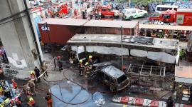 El siniestro ocurrió cerca de la estación Makkasan en Bangkok de la línea ferroviaria que va al Aeropuerto Internacional Suvarnabhumi.