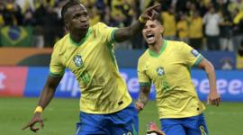Jugadores de la selección de Brasil.
