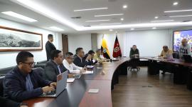 El alcalde de Quito, Panel Muñoz, se reunió por segunda ocasión con los transportistas.