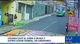 Una ciudadana resultó con un traumatismo craneal tras caer de una unidad de transporte en movimiento debido a una maniobra brusca del chofer. Un reportaje de Juan Miguel Rodríguez