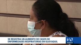 Guayaquil reporta una alta afluencia de pacientes en el Hospital Bicentenario.  Se registra cerca de 36 000 casos de infecciones respiratorias en los que va de 2026. Un reportaje de: Ricardo Cruzatty