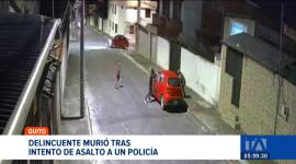 Un delincuente fue neutralizado en el norte de Quito tras intentar robar un vehículo. El policía hizo uso legítimo y progresivo de la fuerza. Un reportaje de Juan Miguel Rodríguez