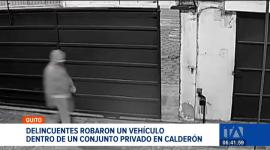 En Calderón se registró el robo de un auto dentro de un conjunto privado. La policía logró rastrear el vehículo por sistema GPS. Un reportaje de Gustavo Jaramillo
