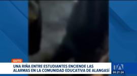 Un nuevo hecho de violencia escolar se registró en Alangasí, donde una disputa entre alumnos decantó en agresiones físicas directas. Un reportaje de Brigette Mancheno
