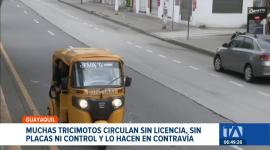 Las autoridades de tránsito intervinieron tres zonas del norte de Guayaquil debido a las constantes quejas ciudadanas sobre las tricimotos. Un reportaje de  Jazmín Solís