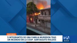 Un incendio estructural redujo a escombros una vivienda familiar y cobró la vida de cinco ciudadanos. Autoridades realizan los peritajes correspondientes. Un reportaje de Paula Kuhn