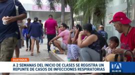 Hospitales de Guayaquil reportan alta afluencia de menores en las últimas semanas, especialistas advierten sobre la propagación de virus en las aulas.  Un reportaje de Camila Guevara