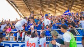 Selección de Cabo Verde festeja su clasificación al Mundial 2026.