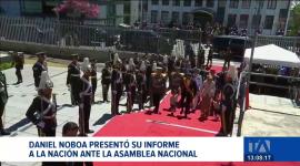En su rendición de cuentas, Noboa resaltó las cifras de su gestión en el combate a la delincuencia y la reducción de la pobreza.  Un reportaje de Astrid Singre