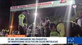 Durante un contro en las vías de Tungurahua, personal militar interceptó un cargamento de marihuana. La droga pretendía ser distribuida en el país. Un reportaje de Edith Jácome