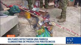 Miembros de las Fuerzas Armadas allanaron un inmueble en el cantón Chimbo, Bolívar, donde se elaboraban explosivos artesanales sin permisos. Un reportaje de Jonathan Quezada