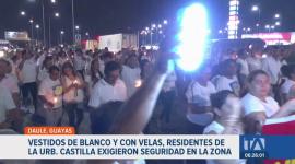 Más de 200 residentes salieron a las calles para exigir mejoras urgentes en la señalización vial en la Vía a Samborondón. Un reportaje de Camila Guevara