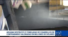 El cargamento destruido representa un valor comercial de dos millones de dólares en el mercado.