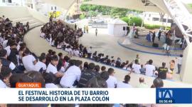 El festival "Historia de tu Barrio" convocó a jóvenes de diversas instituciones de Guayaquil para fortalecer la identidad de los barrios tradicionales. Un reportaje de Camila Guevara