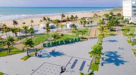 Vista panorámica del malecón de playa Las Palmas, donde se realizará un megaevento por la final de la Champions League, este 30 de mayo de 2026.