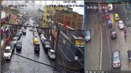 Cámaras de videovigilancia del Servicio Integrado de Seguridad ECU 911 se realiza un monitoreo permanente y preventivo en diferentes sectores del Distrito Metropolitano de Quito, donde se registran lluvias.
