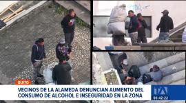 Moradores del centro denuncian que el parque La Alemeda se ha convertido en un foco de conflictividad debido a la presencia constante de libadores. Un reportaje de Mishell Villacís