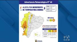 El pronóstico climático aplica para gran parte de la región Litoral e Interandina del territorio ecuatoriano.