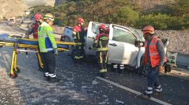 El Cuerpo de Bomberos atendió un siniestro de tránsito registrado este martes 2 de junio de 2026