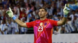 Emiliano Martínez, portero de la selección de Argentina.