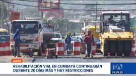 La Epmmop confirmó la ampliación del cronograma de intervenciones en las principales vías de Cumbaya. Un reportaje de Brigette Mancheno