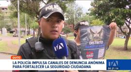 La Policía despliega brigadas informativas en las plazas y calles del centro de Quito para incentivar el uso de canales digitales de denuncias. Un reportaje de Nathalie Jiménez