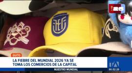 A pocos días del inicio del Mundial, los comercios registran un fuerte incremento en la demanda de indumentaria y artículos deportivos. Un reportaje de Mishell Villacís
