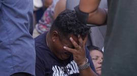 Jujan, Guayas, miercoles 03 de junio del 2026Familiares de los desaparecidos que se encuentran en los exteriores del laboratorio de criminalistica en Guayaquil confirmaron que los cuerpos encontrados esta mañana pertenecen a sus  pacientes.Fotos: César Muñoz/API