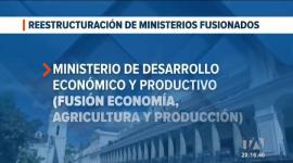 Carteras como Economía, Agricultura y Producción se unifican; Infraestructura se fusiona con Telecomunicaciones.