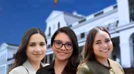 Doménica Bajaña, Nataly Avilés y Ana Paula Patiño estarán al frente de los cargos que ocupaba José Julio Neira.