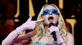 Madonna performs during a surprise concert in Times Square, in New York City, U.S., June 4, 2026.  REUTERS/Brendan McDermid          TPX IMAGES OF THE DAYeE