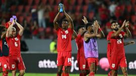 La Selección de Panamá en una presentación