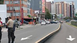 Trabajos viales generan cierre en la calle Suiza y Checoslovaquia, en el norte de Quito