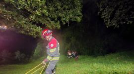 Los Bomberos de Quito ejecutaron labores de rescate de tres personas que cayeron a una quebrada.